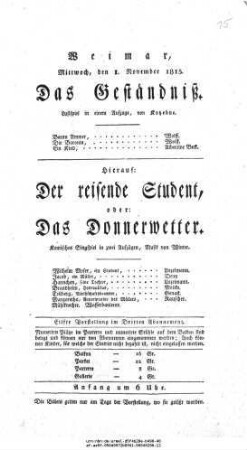 Das Geständniß
