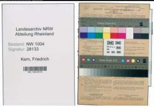 Entnazifizierung Friedrich Kern , geb. 01.05.1887 (Gaertner)