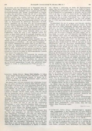 684-686 [Rezension] Friedmann, Robert, Glaubenszeugnisse oberdeutscher Taufgesinnter