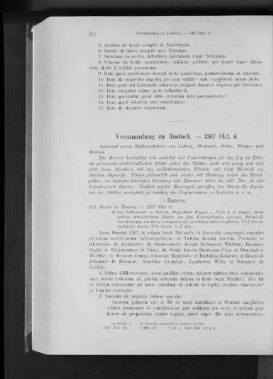 Versammlung zu Rostock. - 1367 Okt. 6.