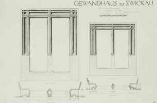 Zwickau, Gewandhaus, Details, Fenstergewände