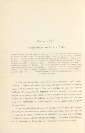 Capitolo XVII. Costituzione sociale a Nías
