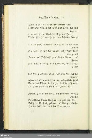 Luzifers Abendlied