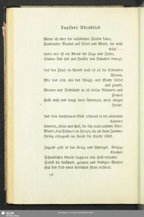 Luzifers Abendlied