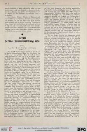6: Grosse Berliner Kunstausstellung 1900