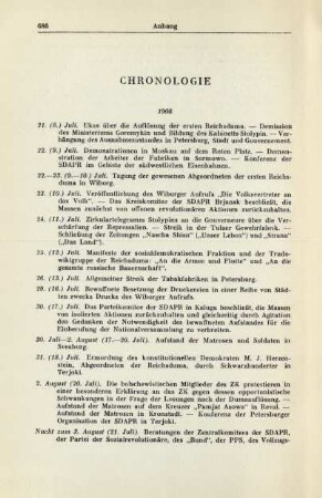 Chronologie