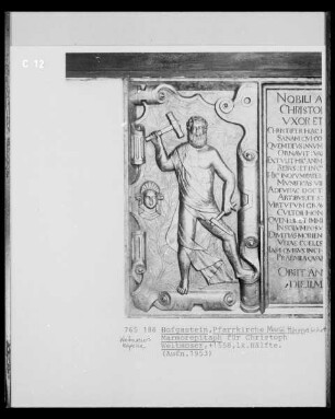 Epitaph für Christoph Weitmoser, verstorben 1558