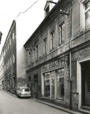 Meißen-Altstadt, Webergasse 2. Wohnhaus mit Laden (1501/1600, 1801/1900)