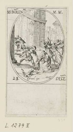Dezember - Bethlehemitischer Kindermord, Blatt 118 der Folge "Les images de tous les saincts et saintes de l'année"