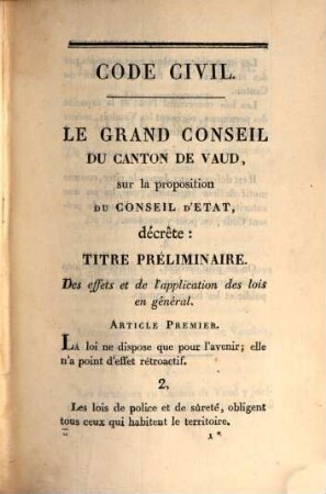 Code civil du canton de Vaud