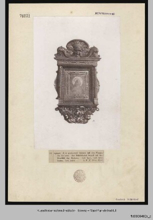 Rahmen mit Medici-Wappen und Marienbild
