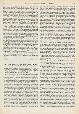 609-611 [Rezension] Kasdorf, Hans, Gemeindewachstum als missionarisches Ziel