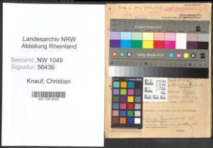 Entnazifizierung Christian Knauf , geb. 17.11.1887 (Betriebsleiter)