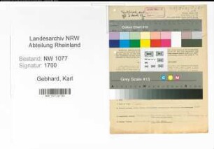 Entnazifizierung Karl Gebhard , geb. 30.07.1892 (Polizist)