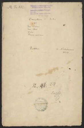 Ouvertüren; orch; B-Dur; NWV VII/17
