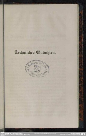 Technisches Gutachten