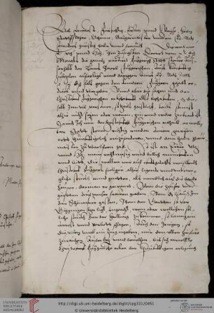 Markus Fugger an Bürgermeister und Rat der Stadt Augsburg, 12. Januar 1580 (Abschrift)
