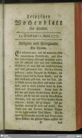 55. Stück den 12. April. 1773