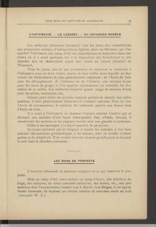 Les soins de proprete
