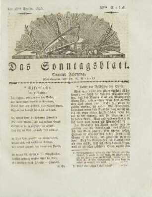 38, 1825: Stück