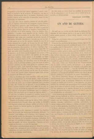 Un año de guerra