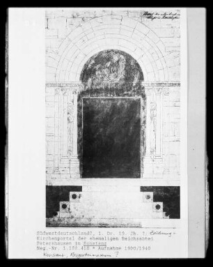 Kirchenportal der ehemaligen Reichsabtei Petershausen in Konstanz