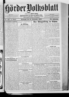 Hörder Volksblatt. 1884-1934