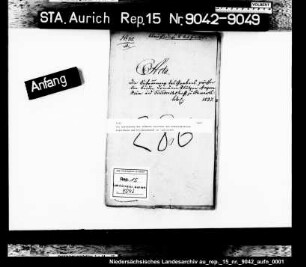 Die Aufräumung des Grabens zwischen den Domänenplätzen Angernheim und Friedrichshof in Schonorth