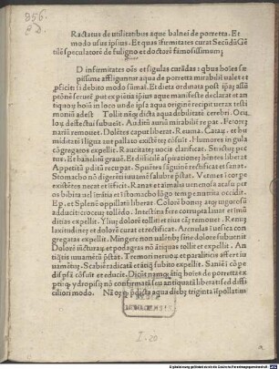 De utilitatibus aquae balnei de Porretta : mit Gedicht von Stephanus Matthaeus de Matthaeis
