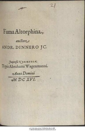 Fama Altorphina