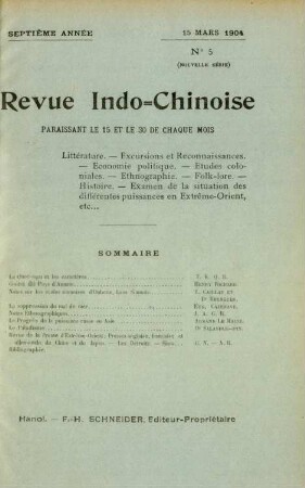 15 Mars 1904. No. 5