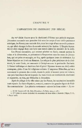 Chapitre V: L'apparition du Croissant (VIIe Siècle)