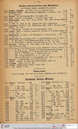 Deutsche Reichs-Münzen (Nr. 3191 - 3358)
