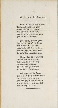 Glück der Entfernung.