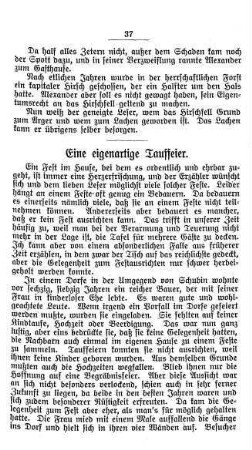 Eine eigenartige Tauffeier