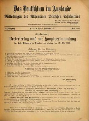 Das Deutschtum im Ausland : Vierteljahresschr. d. Vereins für d. Deutschtum im Ausland (Allgemeiner Deutscher Schul-Verein, e.V.). 12. 1893