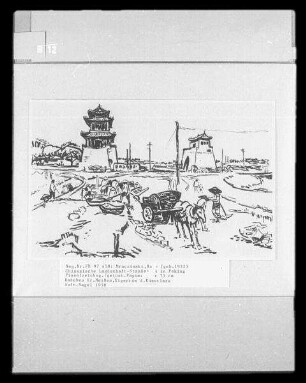 Chinesische Landschaft - Straße in Peking