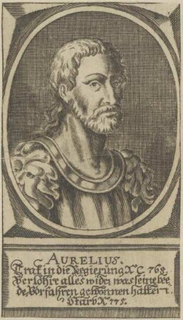 Bildnis des Aurelius, König von Spanien