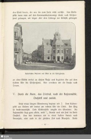 V. Durch die Auen, das Triebtal, nach der Hasenmühle, Thoßfell und zurück