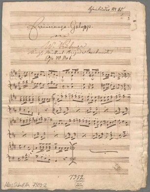 "Erinnerungs-Galopp - pf; op. 70/1". - BSB Mus.Schott.Ha 7509-2