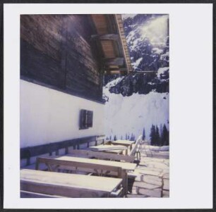 Außenbereich des Restaurants Klösterle in Zug am Arlberg