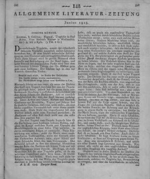 Müllner, A. G. A.: Yngurd. Tragödie in fünf Akten. Leipzig: Göschen 1817
