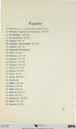 Teppiche (Nr. 541-578)