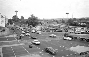 Östliche Kriegsstraße beim Güterbahnhof