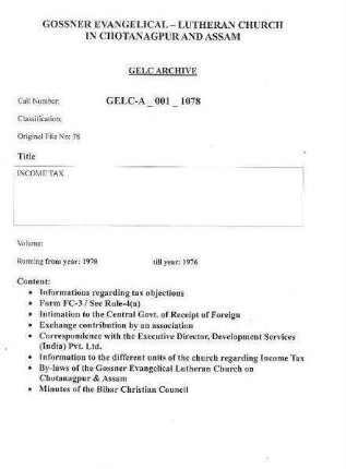 INCOME TAX