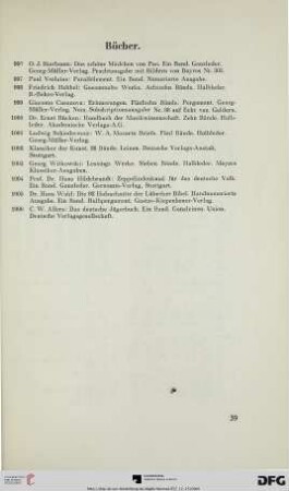 Bücher (Nr. 996-1006)