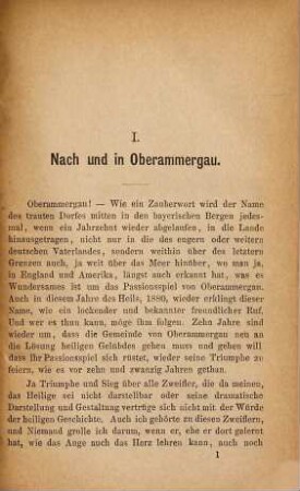 Oberammergau und sein Passionsspiel 1880 nebst Führer in die nächste Umgebung : Mit Stahlstichen u. Karten. (ohne das Panorama von Petersthurm)