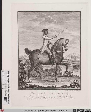 Bildnis Gideon Ernst von Laudon (Loudon, ursprüngl. Laudohn) (1759 Frhr.)