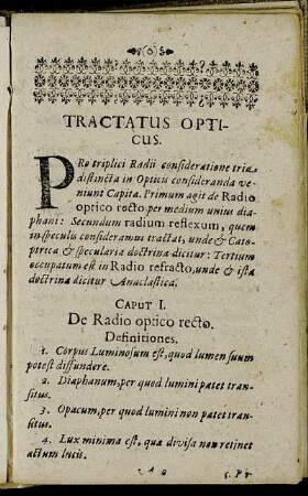Tractatus Opticus.