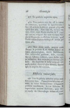 Historia universalis.